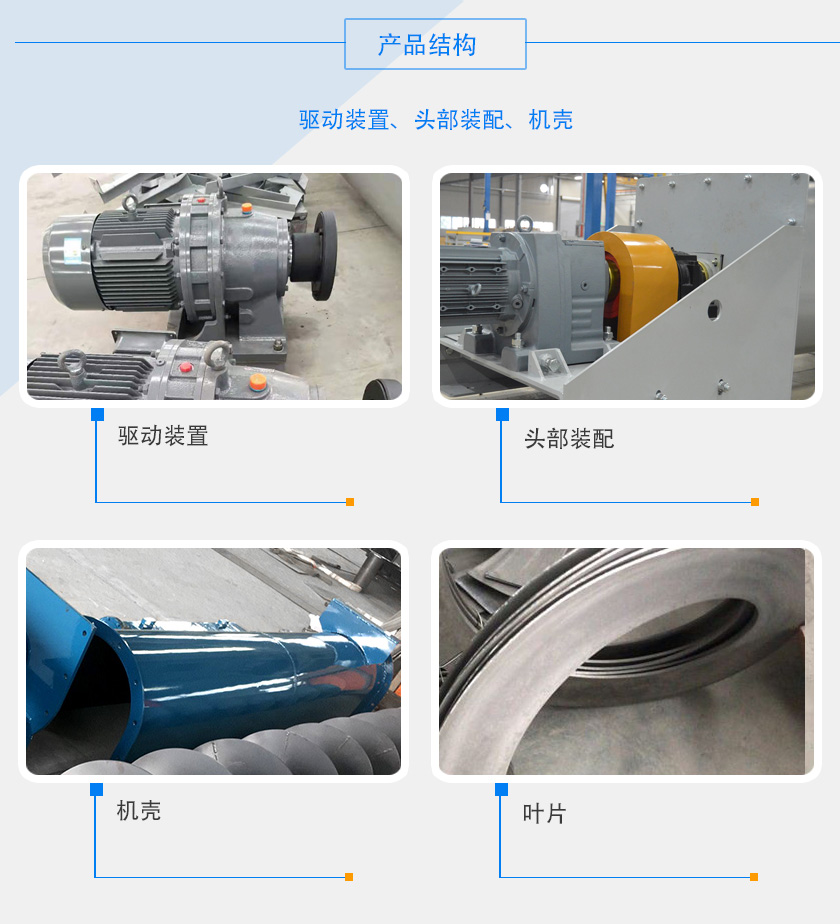4WLS250無軸螺旋輸送機細(xì)節(jié)與結(jié)構(gòu)