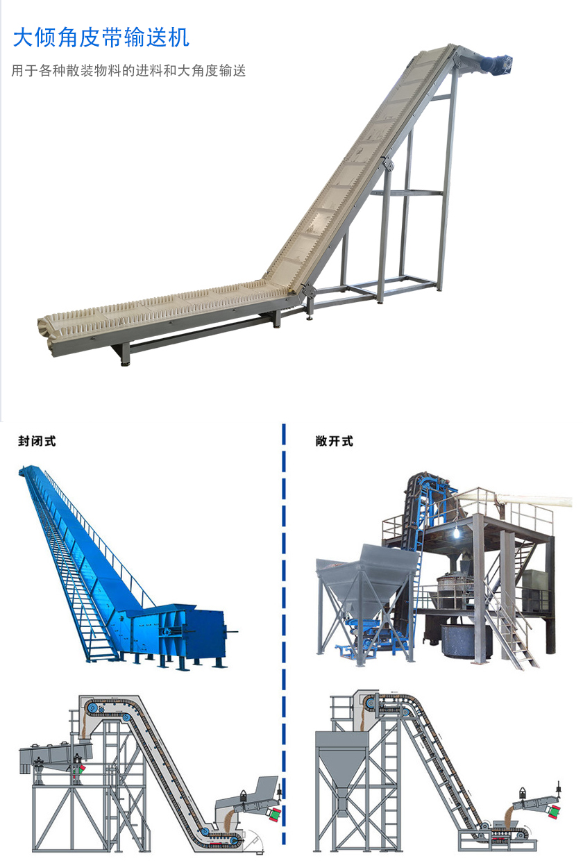 在環(huán)境溫度為-19℃ ~+40℃范圍內(nèi)，輸送堆積比重為0.5-2.5t/m3的各種散狀物料